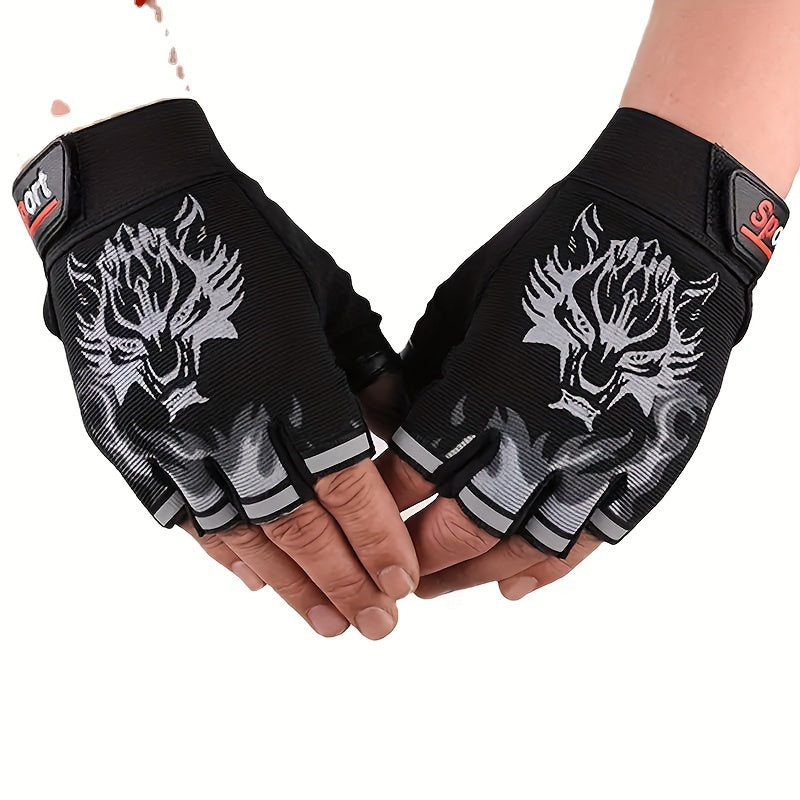 1 Pair Of Men's And Women's Breathable Anti Slip Training Gloves, Ideal For Bicycles And Gym, Weight Lifting, Exercise, Pull Up